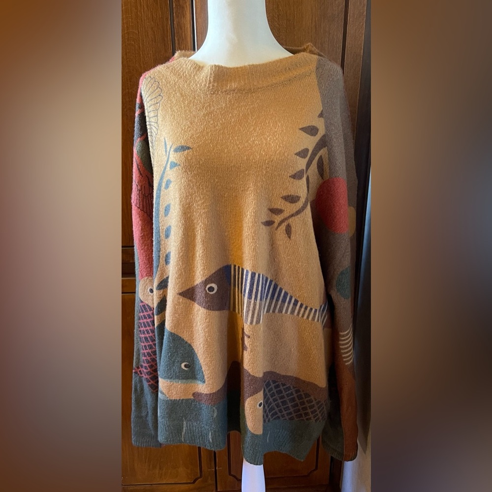 Graphic Patterned Women Sweater
